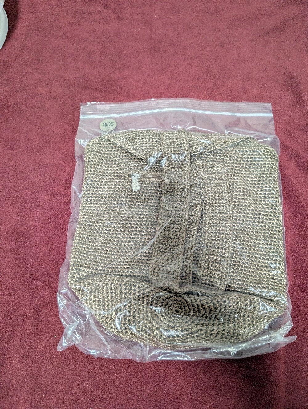 The Sak Single Strap Crochet Tan Bag